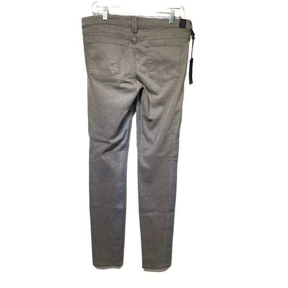 Vince Dylan Skinny Denim Jeans Silverfin Side Tuxedo Stripe Size 29 - Picture 2 of 7